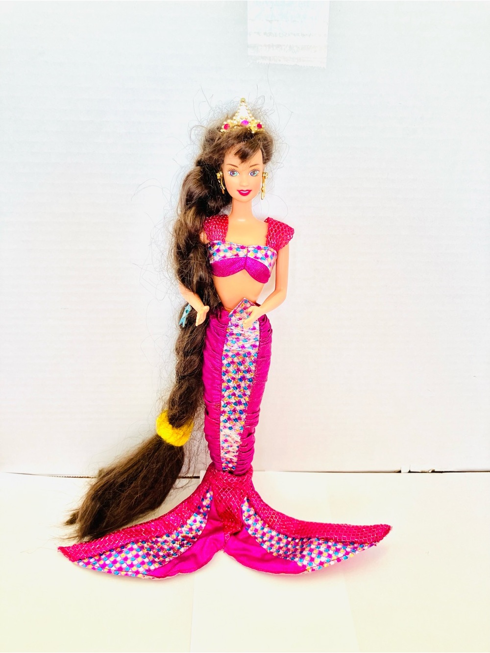 Barbie 1995 Jewel Hair Teresa Fashion Doll Incomplete Crown Earrings 14588 Read
